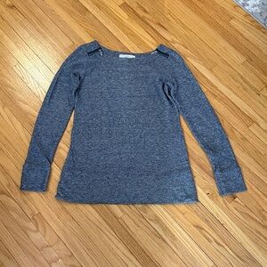 LOFT Heathered Blue Sweater